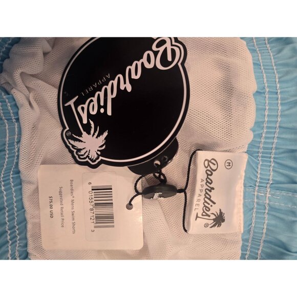 Boardies Mens Color Block Swim Shorts Medium Blue Pink Peach - Picture 5 of 5